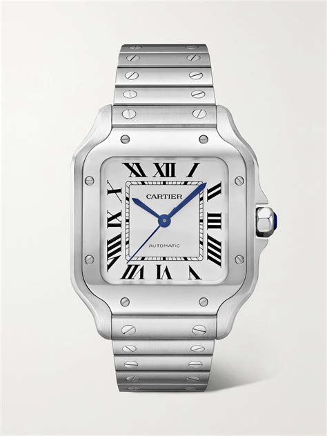 cartier santos white dial medium|santos cartier watch adjustment.